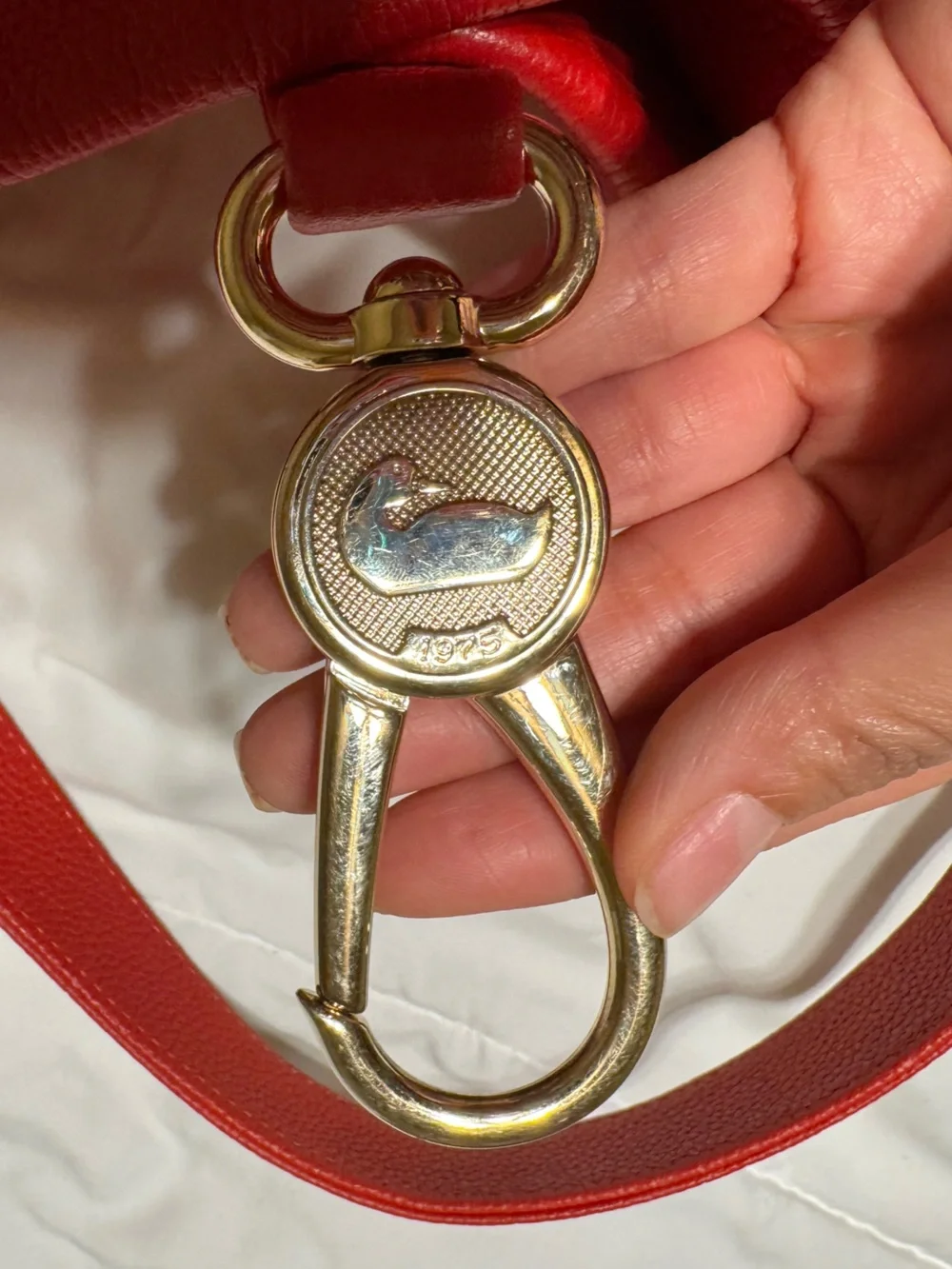 Dooney & Bourke Red Leather Hobo Bag